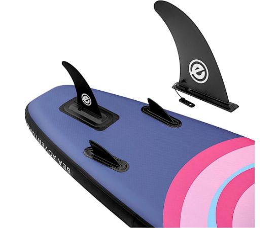 ZESTAW - DESKA SUP DMUCHANA ENERO 320x81x15CM PURPLE Доски для супа
