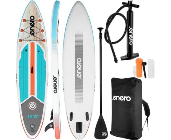 ZESTAW - DESKA SUP DMUCHANA ENERO 320x81x15CM FLOW Доски для супа