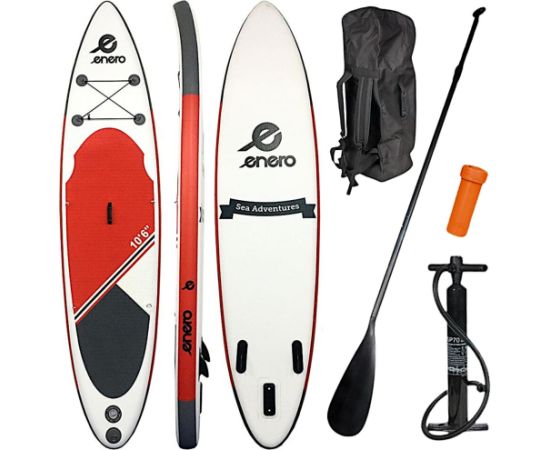 ZESTAW - DESKA SUP DMUCHANA 145KG 320X81X15CM ENERO Sup dēļi