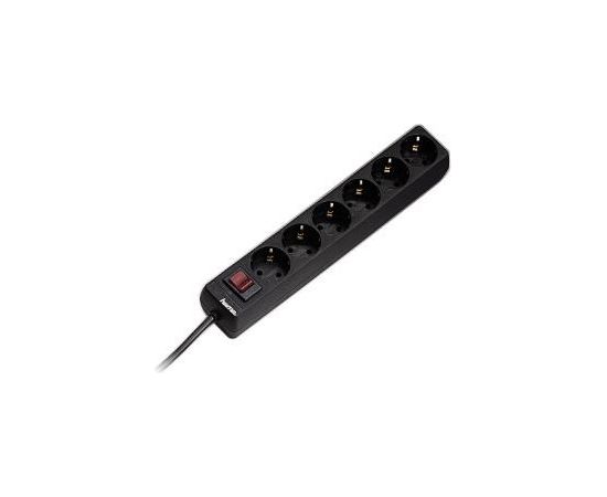 Hama, 1.4 m, 6 sockets, black - Power strip Strāvas pagarinātāji