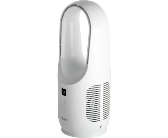 Adler Bladeless Rechargeable Fan AD 7343 Desk Fan White Diameter 14 cm Number of speeds 3 Ventilatori