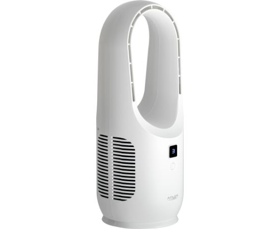 Adler Bladeless Rechargeable Fan AD 7343 Desk Fan White Diameter 14 cm Number of speeds 3 Ventilatori