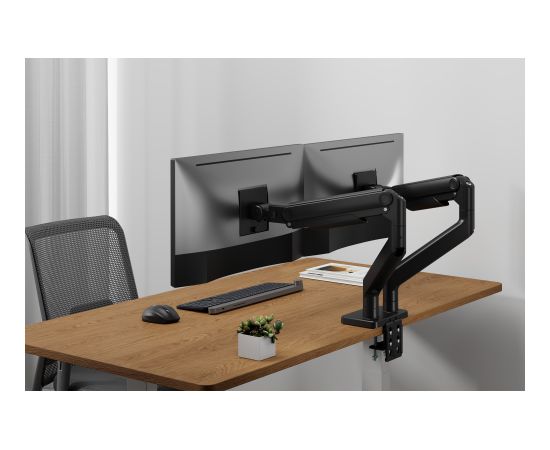 Digitus Desk Mount Height, tilt, rotation, depth, pivot Dual Monitor Mount 2x 45 " Maximum weight (capacity) 2x 20 kg Black Крепления для телевизоров