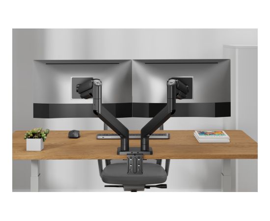 Digitus Desk Mount Height, tilt, rotation, depth, pivot Dual Monitor Mount 2x 45 " Maximum weight (capacity) 2x 20 kg Black Крепления для телевизоров