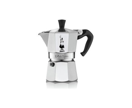 Bialetti Moka Express Moka pot 0.23 L Aluminium Tējkannas (ar svilpi)