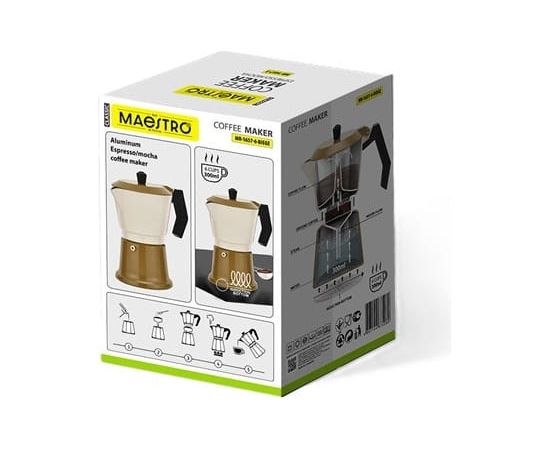 Kawiarka aluminiowa MR-1657-6-BEIGE MAESTRO Tējkannas (ar svilpi)