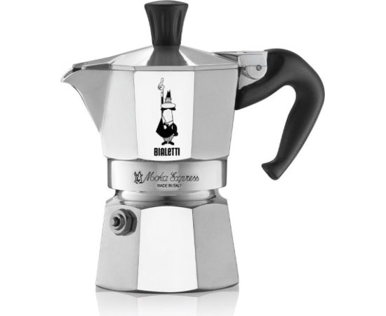 Bialetti Moka Express Moka pot Aluminium, Black Tējkannas (ar svilpi)