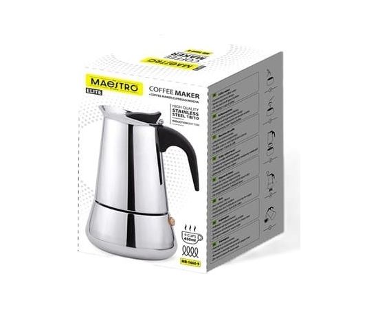 Maestro Bialetti Brikka Moka pot 0.1 L Black, Stainless steel Чайники (со свистком)