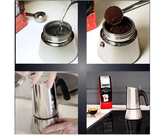 Bialetti Venus box Moka pot 0.2 L Silver Tējkannas (ar svilpi)