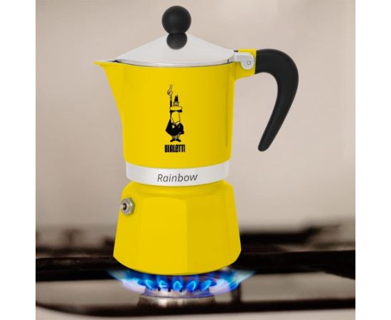 Coffee maker BIALETTI RAINBOW 6TZ 300 ml Yellow Чайники (со свистком)