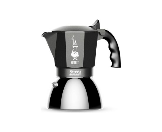 Coffee maker BIALETTI BRIKKA INDUCTION 4TZ 180 ml Anthracite, Silver Чайники (со свистком)