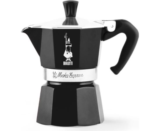 Bialetti Moka Express Moka pot Black Tējkannas (ar svilpi)