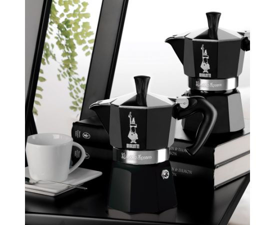 Bialetti Moka Express Moka pot Black Tējkannas (ar svilpi)