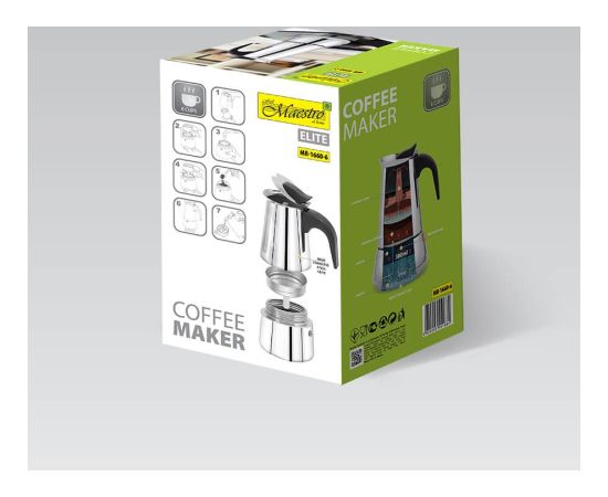 Coffee machine for 6 cups MR-1660-6 MAESTRO Чайники (со свистком)