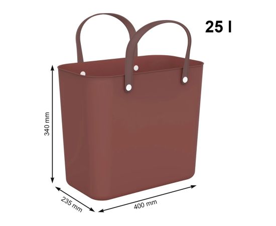 Rotho Multibag Albula Style 25L bordo Iron red Atkritumu tvertnes