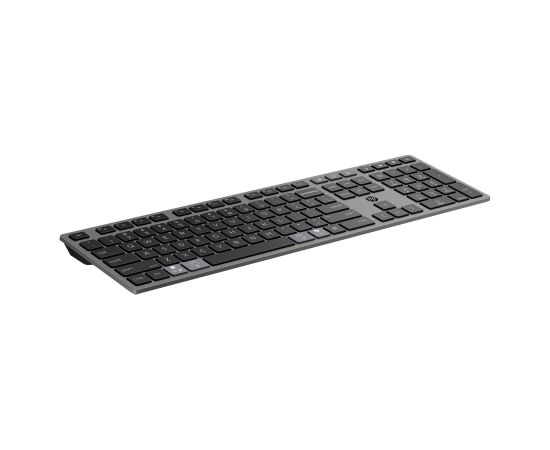 HP 725 Wireless Keyboard - Multi-Device, Dual-Mode, Programmable, Rechargeable - Nightfall Black, spill resistant - ENG Klaviatūras