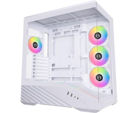 Case LIAN LI ATX micro ATX Mini-ITX EATX White Midi Tower PC G99.V100RW.01 Datoru korpusi