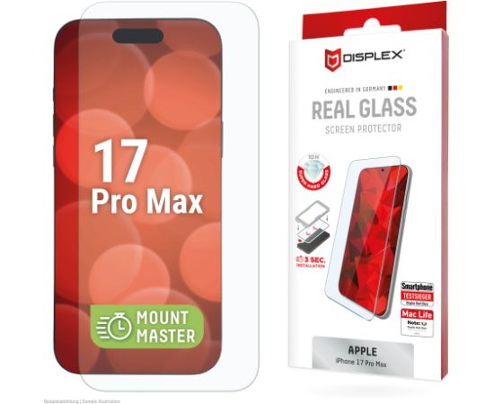 Apple iPhone 17 Pro Max Real Screen Glass MM By Displex Transparent Защитная пленка для экрана