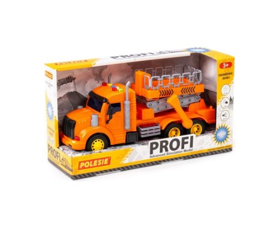 Polesie Auto PROFI inerciālā automašīna ar pacelšanas platformu (ar gaismu un skaņu) 30 cm PL89779 Mašīnas un piederumi