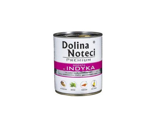 Dolina Noteci DOLINA NOTECI Premium bogata w indyka - mokra karma dla psa - 800g Suņu barība