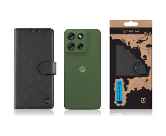 Tactical Field Notes Cover Aizsargapvalks priekš Motorola Moto G56 / melns Neoriģinālie Maciņi