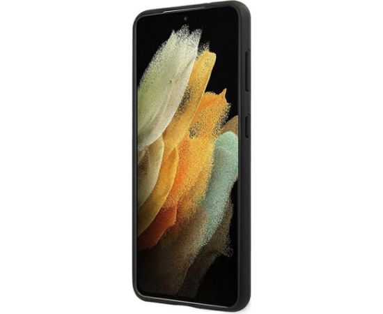 Ferrari FEOSIHCS21SBK maciņš priekš Samsung G991 Galaxy S21 Off Track Leather Nylon Stripe melns Neoriģinālie Maciņi