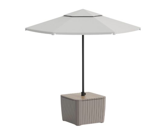 Keter Подставка для садового столика/зонтика Luzon Parasol, цвет ясеня/бежевый. Новинки Для дома и сада 