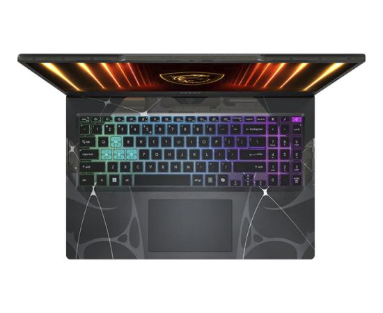 MSI Cyborg 15 B2RWFKG-401 (black/transparent, Intel Core? 7 240H, NVIDIA GeForce RTX 5060, 16 GB DDR5, 512 GB (512 GB SSD), Windows 11 Home) - German - DE Layout Portatīvie datori