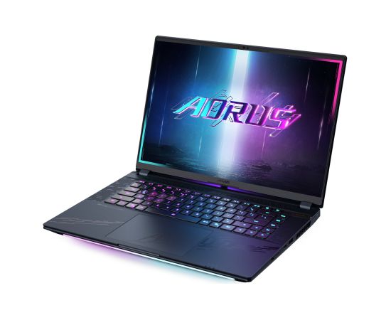 GigaByte AORUS MASTER 16 BYHC5DEE65SP (gray, Intel Core? Ultra 9 275HX, NVIDIA GeForce RTX 5080, 32 GB DDR5, 2 TB (1 TB SSD & 1 TB SSD), Windows 11 Pro) - German - DE Layout Portatīvie datori