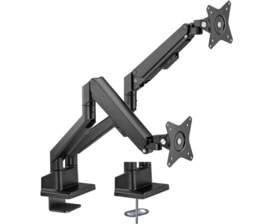 Goobay double monitor mount with gas spring (black, for 2 monitors from 17" - 32" (43 - 81cm)) Крепления для телевизоров