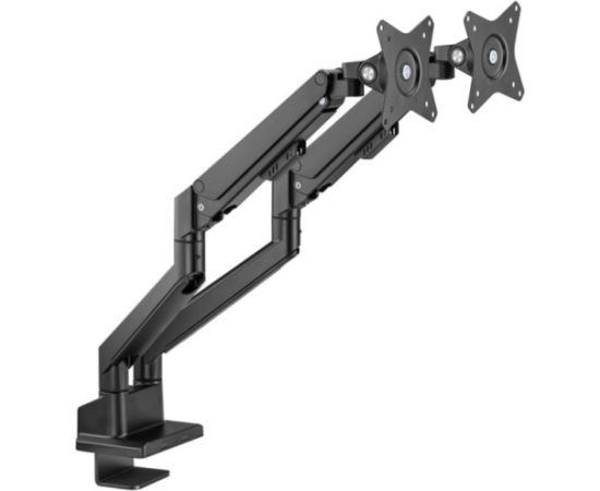 Goobay double monitor mount with gas spring (black, for 2 monitors from 17" - 32" (43 - 81cm)) Крепления для телевизоров