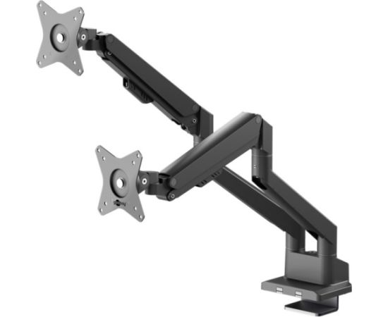 Goobay double monitor mount with gas spring (black, for 2 monitors from 17" - 32" (43 - 81cm)) Крепления для телевизоров