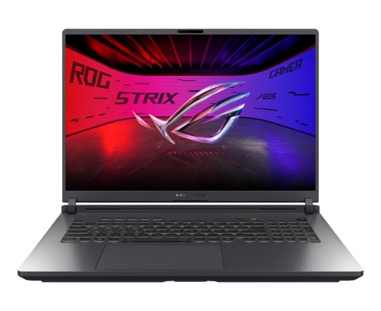 Asus ROG Strix G18 (G815LW-S9134W) (gray/green, Intel Core? Ultra 9 275HX, NVIDIA GeForce RTX 5080, 32 GB DDR5, 2 TB (2 TB SSD), Windows 11 Home) - German - DE Layout Portatīvie datori