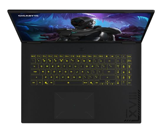 GigaByte GAMING A18 3WHK3DEC64SH (black, AMD Ryzen 7 260, NVIDIA GeForce RTX 5070, 32 GB DDR5, 1 TB (1 TB SSD), Windows 11 Home) - German - DE Layout Portatīvie datori