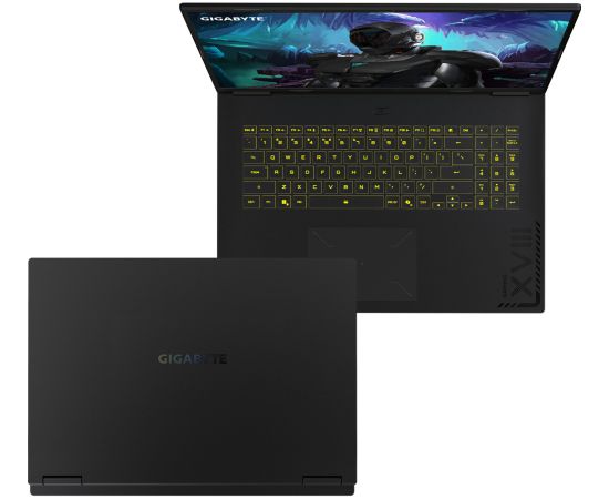 GigaByte GAMING A18 3WHK3DEC64SH (black, AMD Ryzen 7 260, NVIDIA GeForce RTX 5070, 32 GB DDR5, 1 TB (1 TB SSD), Windows 11 Home) - German - DE Layout Portatīvie datori