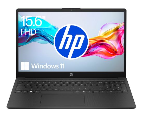 HP 15-fc0065ng (black, AMD Ryzen 5 7430U, AMD Radeon Graphics, 32 GB DDR4, 512 GB (512 GB SSD), without operating system) - DE Layout Portatīvie datori