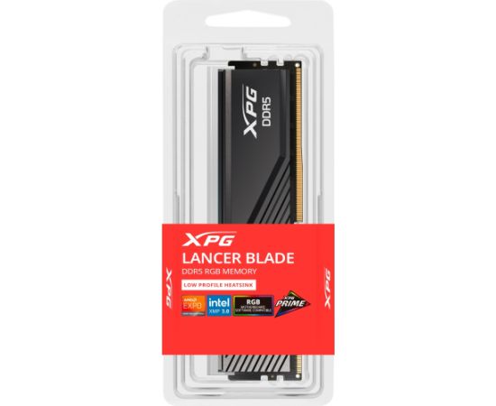 ADATA DIMM 8 GB DDR5-5600 (1x 8 GB) (black, AX5U5600C468G-SLABRBK, XPG Lancer Blade RGB, INTEL XMP, AMD EXPO) Оперативная память (RAM)