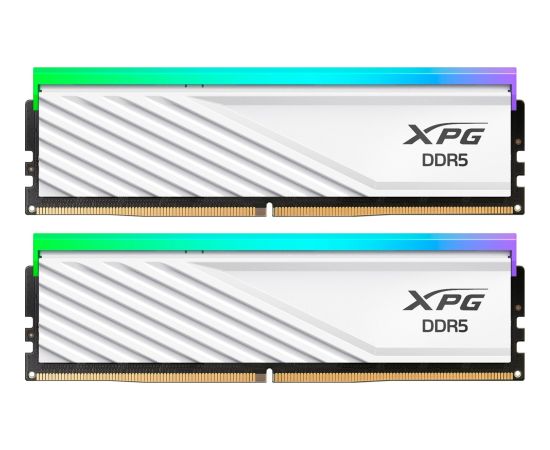 ADATA DIMM 16 GB DDR5-5600 (2x 8 GB) dual kit (white, AX5U5600C468G-DTLABRWH, XPG Lancer Blade RGB, INTEL XMP, AMD EXPO) Оперативная память (RAM)