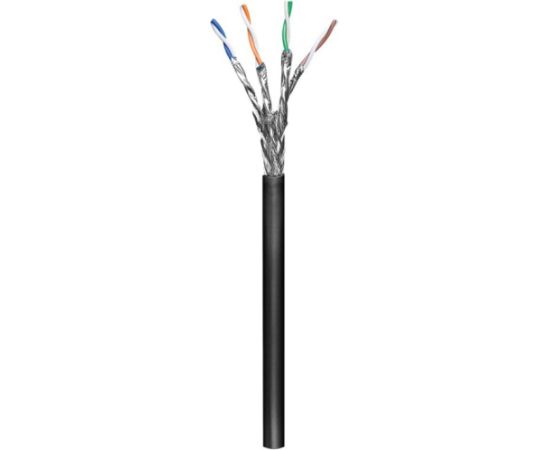 goobay Outdoor Network Cable Cat.7 S/FTP (PiMF) (black, 100 meters) Tīkla vadi
