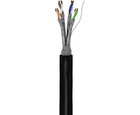 goobay Outdoor Network Cable Cat.7 S/FTP (PiMF) (black, 100 meters) Tīkla vadi