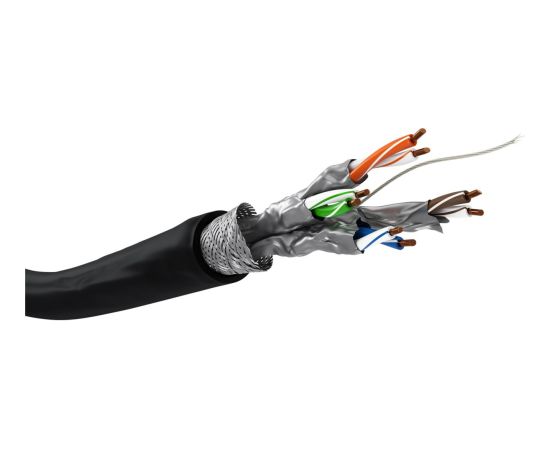 goobay Outdoor Network Cable Cat.7 S/FTP (PiMF) (black, 100 meters) Tīkla vadi