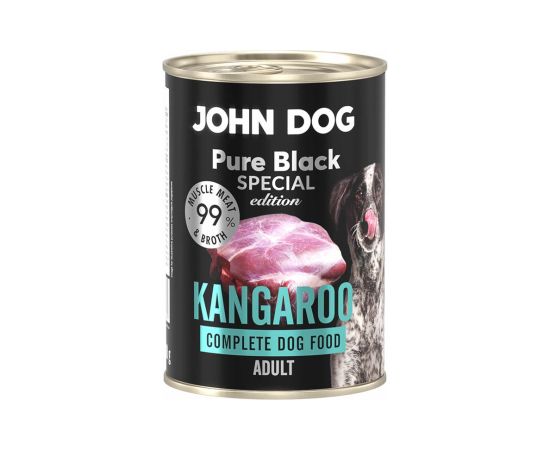 John Dog PURE BLACK SPECIAL EDT DOROSŁY KANGUR 400g Suņu barība