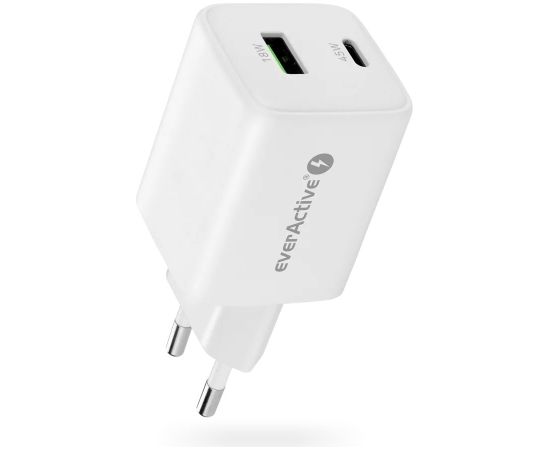 Charger 1 x USB Quick Charge 4.0, 1 x USB-C 45W white Зарядные устройства