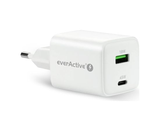 Charger 1 x USB Quick Charge 4.0, 1 x USB-C 45W white Зарядные устройства