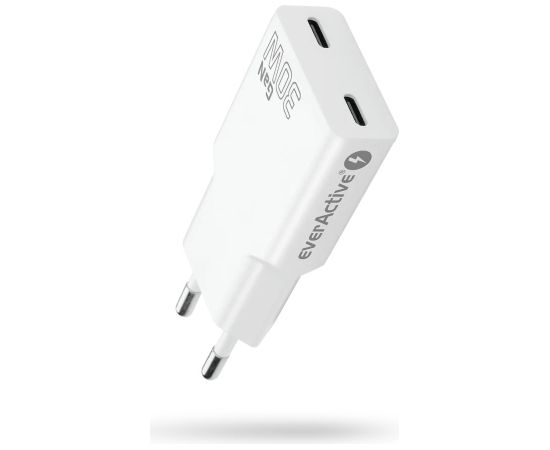 Charger 2 x USB-C Quick Charge 4+ 30W SUPER SLIM white Зарядные устройства
