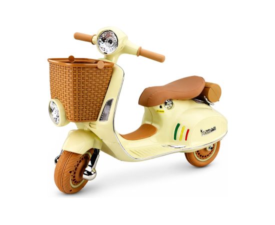 Lean Cars Vespa XW-03 35W Beige Battery Scooter Новости - Детские товары