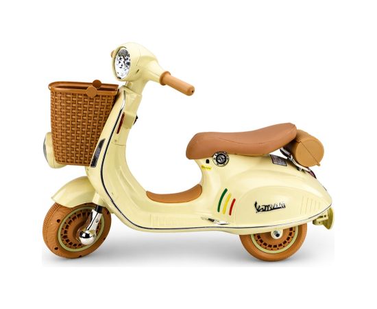 Lean Cars Vespa XW-03 35W Beige Battery Scooter Новости - Детские товары