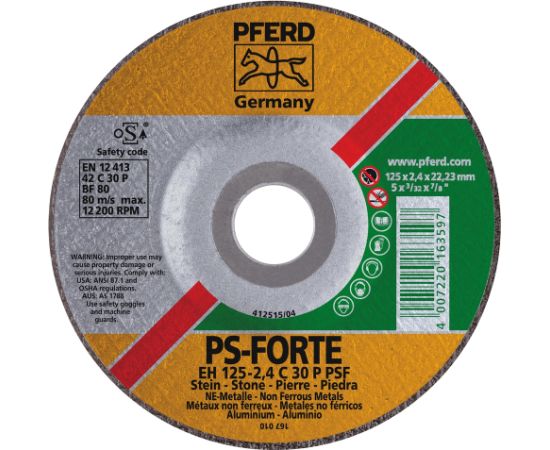 Abrazīvais griešanas disks Pferd; Ø125x2,4 mm Различные диски