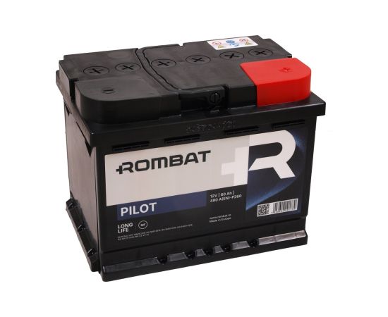 Rombat Pilot 12V 60Ah, 480A(EN) L2 242x175x190 0/1 EAN5946602001739 Akumulatori