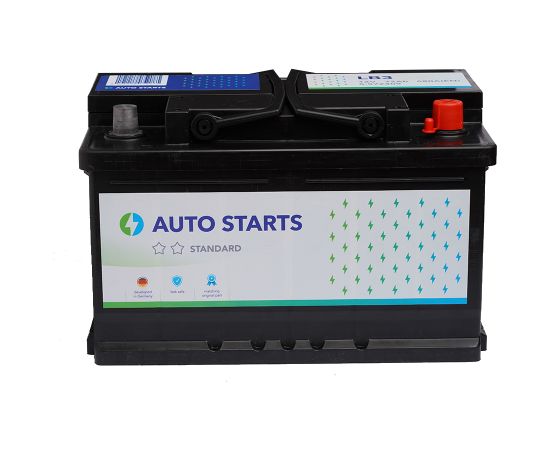 AUTO STARTS STANDARD 12V 72Ah, 680A (EN) 278x175x175 0/1 EAN4751039330205 Akumulatori